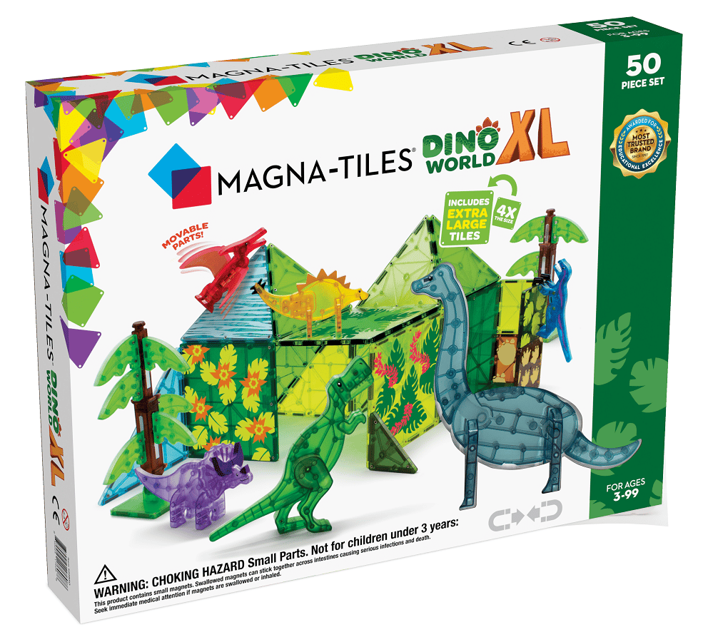 Fortrolig Pacific Marquee Magna-Tiles - Dino World XL 50-stk - Køb billigt her