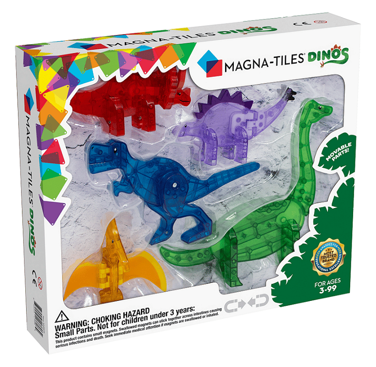 moral crush Hvad er der galt Magna-Tiles Dinosaur 5-stk - Køb billigt her