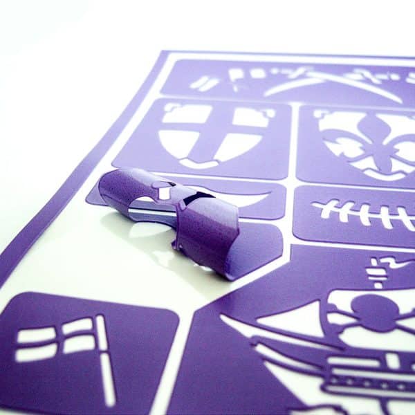 Grim'tout - Stencil til teatersminke - Ridder & Pirat - Image 3