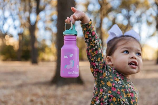 Klean Kanteen drikkedunk - Kid Classic Narrow 355ml (Sippy Cap) -Unicorn - Image 3
