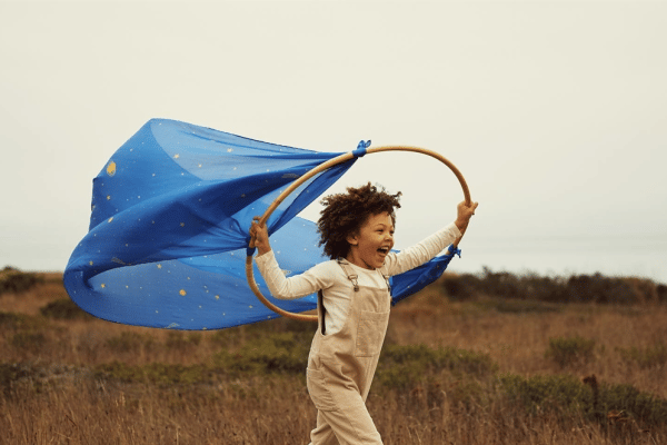 Sarahs Silks Legesilke 90 x 275 cm Stjernehimmel 2