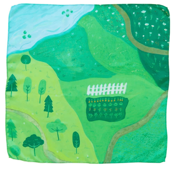 Sarahs Silks Legesilke Playmap - Garden