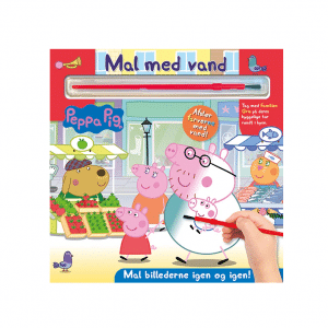 Peppa Pig - Mal med vand - Gurli Gris (bog med pensel - farvelæg igen og igen)