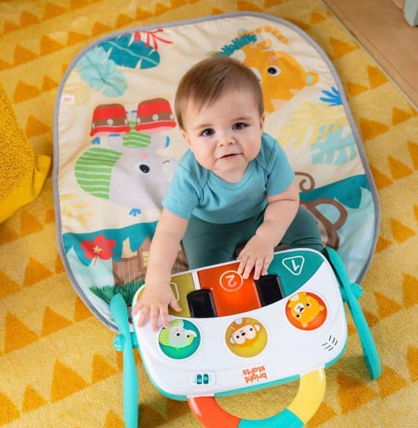 BRIGHT STARTS - Bright Starts 4-in-1 Groovin’ Kicks™ aktivitets-gym med klaver og tromme - Image 6