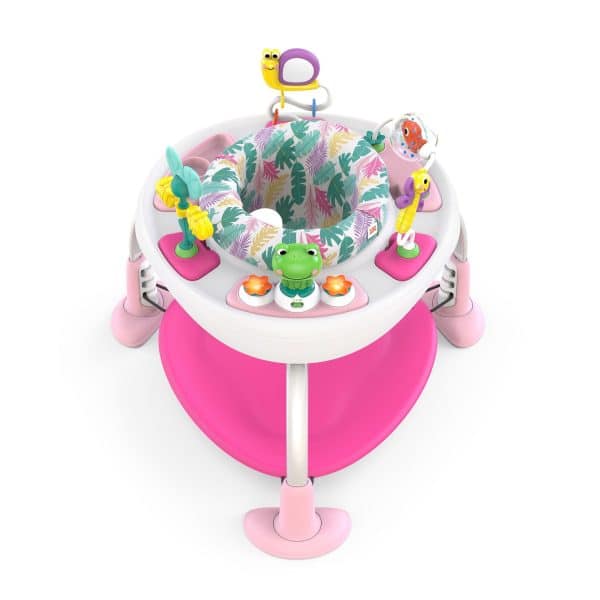 BRIGHT STARTS - Bright Starts Bounce Bounce Baby™ 2-i-1 legetrampolin og bord