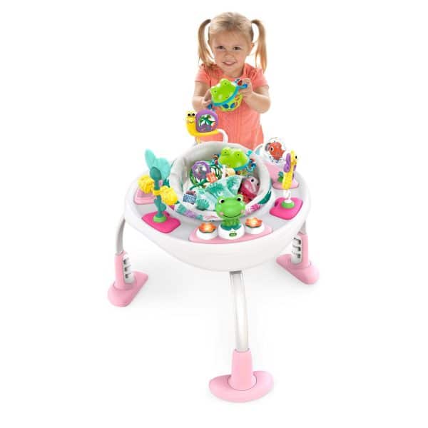 BRIGHT STARTS - Bright Starts Bounce Bounce Baby™ 2-i-1 legetrampolin og bord - Image 10