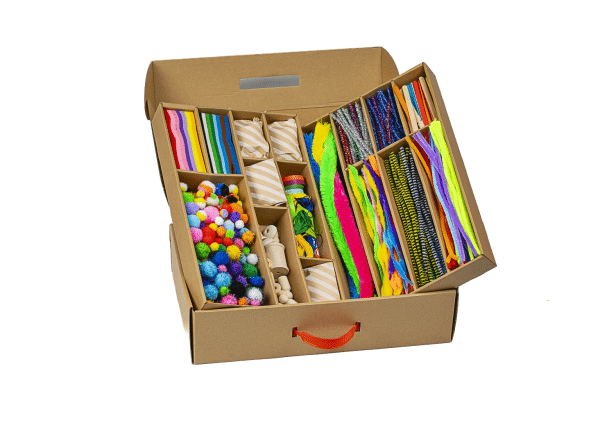 Hobby box / Kreakasse med ca. 3000 dele ass. - Image 3