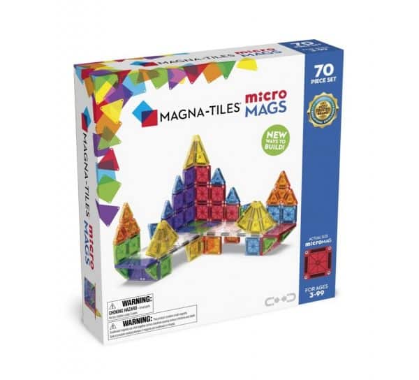 Magna-Tiles - MicroMAGS 70 dele Deluxe magnetisk byggesæt