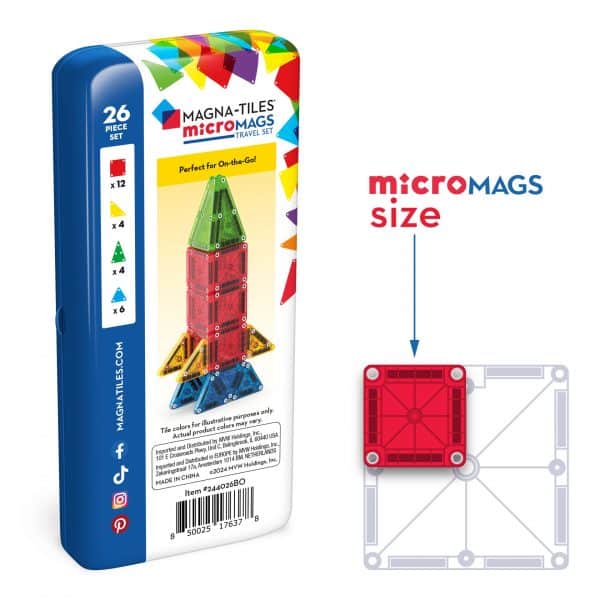 Magna-Tiles - MicroMAGS rejsesæt 26 dele - Image 5