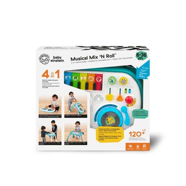 BABY EINSTEIN - Baby Einstein Musical Mix ‘N Roll™ 4-in-1 aktivitetsgåvogn - Image 9