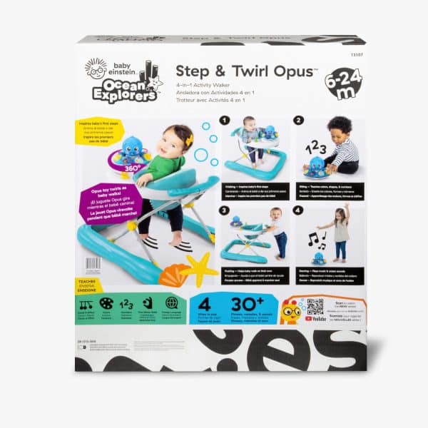 BABY EINSTEIN - Baby Einstein Step & Twirl Opus™ 4-i-1 Gåstol med aktivitetslegetøj - Image 9