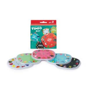 TIMIO TIMIO TIMIO Disc sæt 2 - Tal, børnesange, havdyr, former og frugter